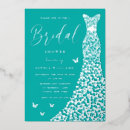 Search for teal silver bridal shower invitations Blue