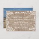 Search for burlap and lace wedding invitations Chic