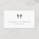 Search for bows business cards Feminine