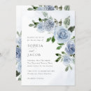 Search for floral wedding invitations Dusty blue