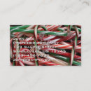 Search for candy canes business cards Festive
