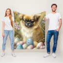 Search for easter eggs blankets Dog