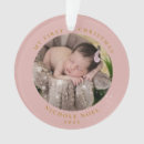 Search for 2 sided photo christmas tree decorations Gold