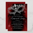 Search for red black quinceanera invitations Silver