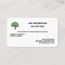 Search for tree service business cards Stump grinding
