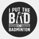 Search for badminton design stickers Tennis