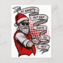 Search for naughty postcards Santa