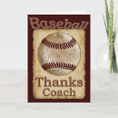 Search for baseball coach thank you cards Unique