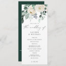 Search for floral wedding programmes Elegant