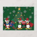 Search for penguin design postcards Merry christmas
