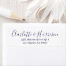 Search for blue and white return address labels Chic