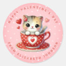 Search for kitten valentine stickers Pink