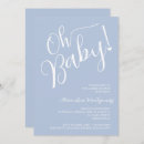 Search for unique baby boy shower invitations Blue