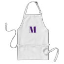 Search for purple monogram aprons Initial
