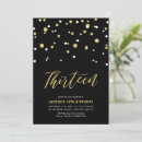 Search for 13th birthday invitations Black