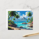 Search for dream vacation postcards Tropical
