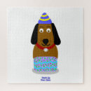 Search for happy birthday puzzles Dog