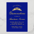 Search for royal blue and gold quince invitations Fiesta de quince anos