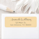Search for pastel yellow return address labels Minimalist