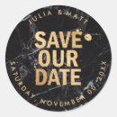 Search for marble save the date stickers Gold
