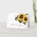 Search for sunflower thank you cards Rustic