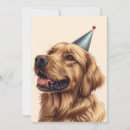 Search for golden retriever birthday invitations Celebration