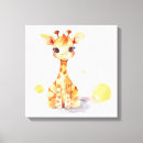 Search for cute giraffe canvas prints Watercolor