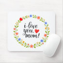 Search for heart floral mousepads For her