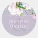 Search for lavender floral thank you stickers Pink