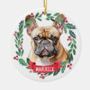 Search for bulldog christmas tree decorations Dog lover