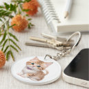 Search for whimsical design key rings Kitten