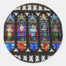 Search for stained glass cross stickers Catholic
