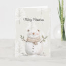 Search for creams christmas cards Snowman