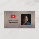 Search for advertising business cards Youtuber