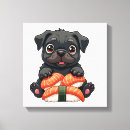 Search for black wolf canvas prints Dog