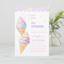 Search for ice cream 2nd birthday invitations Girl