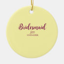 Search for bridesmaid christmas tree decorations Bridesmaid name date