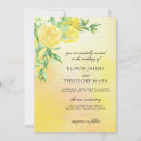 Search for yellow rose wedding invitations Floral