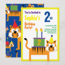 Search for big cat birthday invitations Party