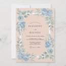 Search for serenity blue wedding invitations Watercolor