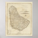 Search for map of barbados posters Engraved