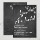 Search for chalkboard wedding invitations Calligraphy