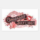 Search for vintage canada stickers Red