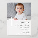 Search for white and silver christening invitations Baptism