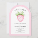Search for strawberry baby girl shower invitations Cute