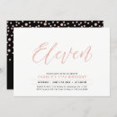 Search for eleventh birthday invitations Modern