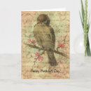 Search for vintage mothers day cards Bird