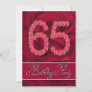 Search for 65th birthday invitations Flowers