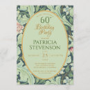 Search for green 60th birthday invitations Flowers