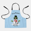 Search for kids snowman aprons Festive